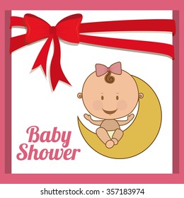 baby shower design, vector illustration eps10 graphic 