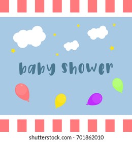 Baby Shower Design. Vector Illustration
