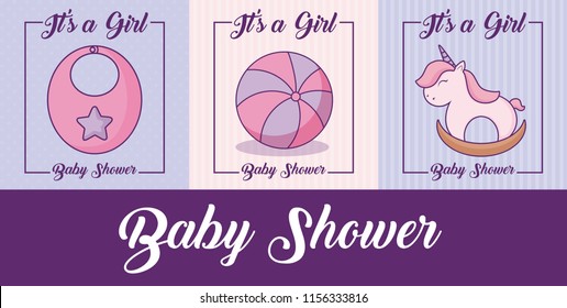 Baby shower design vector ilustration icon baby girls