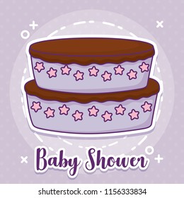 Baby shower design vector ilustration icon baby girls