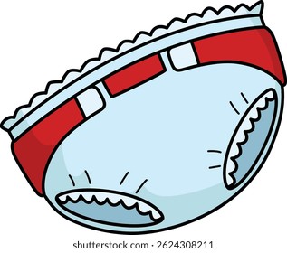 Baby Shower Baby Diaper Cartoon Colored Clipart 