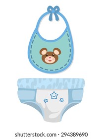 Baby shower digital design, vector illustration 10 eps graphic