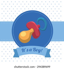 Baby shower digital design, vector illustration 10 eps graphic