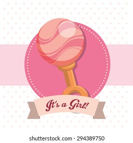 Baby shower digital design, vector illustration 10 eps graphic