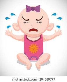 Baby shower digital design, vector illustration 10 eps graphic