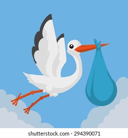 Baby shower digital design, vector illustration 10 eps graphic