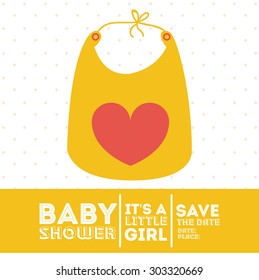 Baby shower digital design, vector illustration eps 10