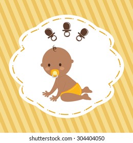 Baby Shower digital design, vector illustration 10 eps graphic