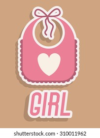 Baby shower digital design, vector illustration eps 10