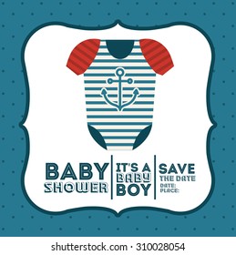 Baby Shower digital design, vector illustration eps 10