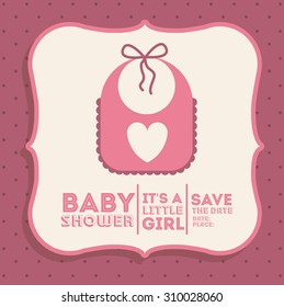 Baby Shower digital design, vector illustration eps 10