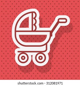 Baby Shower digital design, vector illustration eps 10