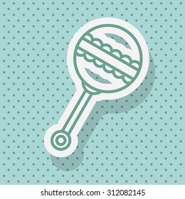 Baby Shower digital design, vector illustration eps 10