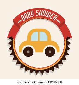 Baby Shower digital design, vector illustration eps 10