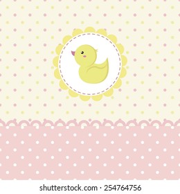 Baby shower with duckling