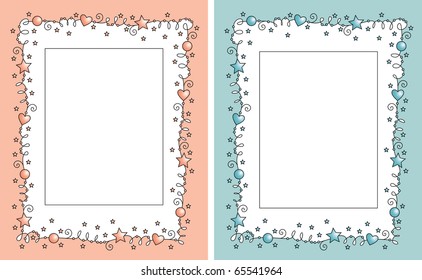 Baby Shower Frame For Boy And Girl