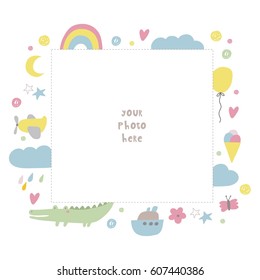 Baby Shower frame design