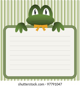 Baby shower with frog