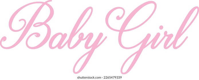 Baby Shower Girl Babygirl Slogan Graphic Logo Vector 