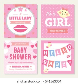 Baby Shower Girl Invitation Template