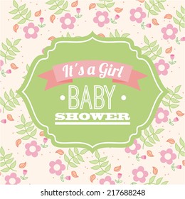 baby shower graphic design , vector illustration