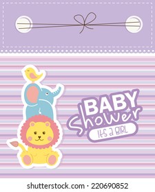 baby shower graphic design , vector illustration
