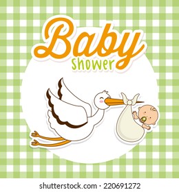 baby shower graphic design , vector illustration