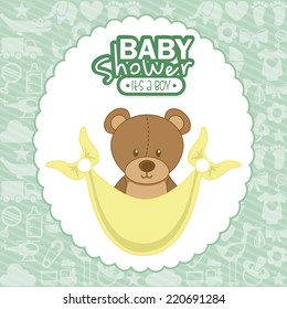 baby shower graphic design , vector illustration