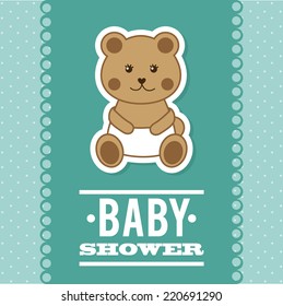 baby shower graphic design , vector illustration