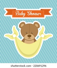 baby shower graphic design , vector illustration