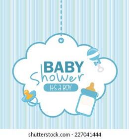 baby shower graphic design , vector illustration