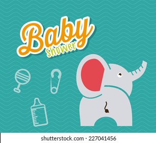baby shower graphic design , vector illustration