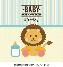 baby shower graphic design , vector illustration