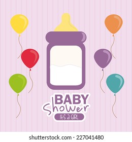 baby shower graphic design , vector illustration
