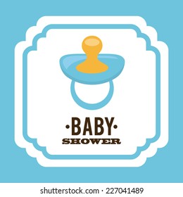baby shower graphic design , vector illustration