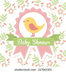 baby shower graphic design , vector illustration
