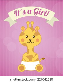 baby shower graphic design , vector illustration