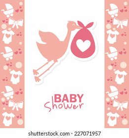 baby shower graphic design , vector illustration