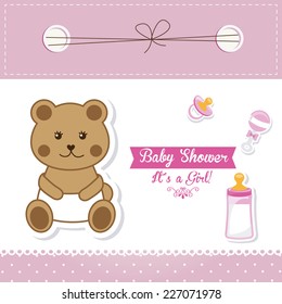 baby shower graphic design , vector illustration