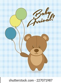 baby shower graphic design , vector illustration