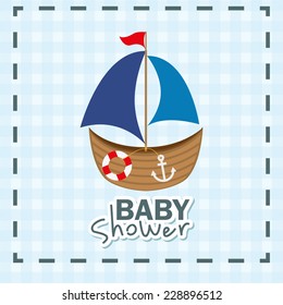baby shower graphic design , vector illustration