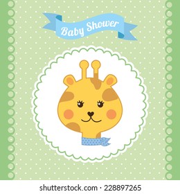 baby shower graphic design , vector illustration