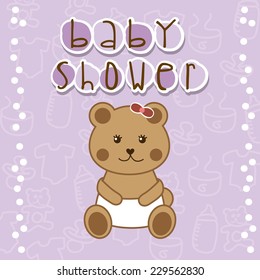 baby shower graphic design , vector illustration