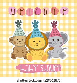 baby shower graphic design , vector illustration