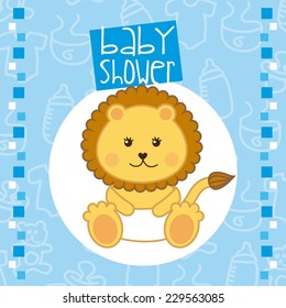 baby shower graphic design , vector illustration