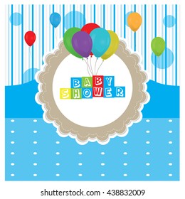 Baby shower graphic design, Vector illustration