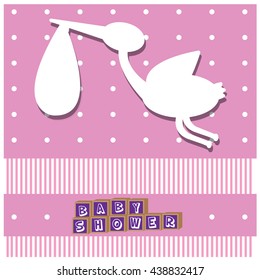 Baby shower graphic design, Vector illustration