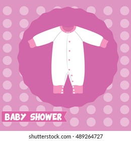Baby shower graphic design, Vector illustration