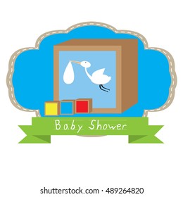 Baby shower graphic design, Vector illustration