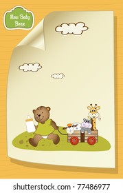 baby shower greeting card